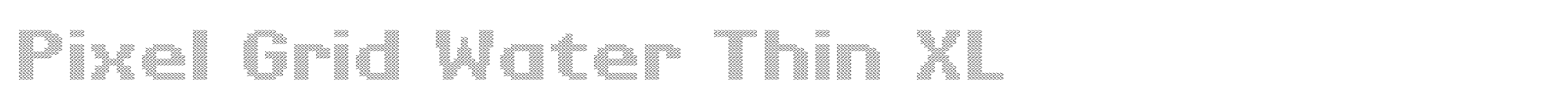 Pixel Grid Water Thin XL image